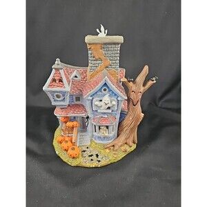PartyLite Halloween Ghostly Tealight House; W/Rotating Spinning Ghost Unused